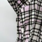 Torrid Plaid Flannel Hooded Anorak Jacket in Pink White Black Sz 3X Plus Photo 10