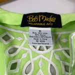 Bob Mackie Vintage Lime Linen Blend  Cardigan M Photo 2