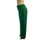 ZARA  Size Medium Emerald Green Flat Front Flowing Wide Leg Pants. Preloved. Photo 2