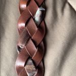 Sonoma  Brown/Camo braided genuine leather belt Photo 3