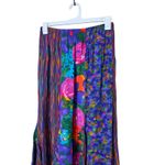 Vintage CAROLE LITTLE Petites Patchwork Floral Striped Maxi Skirt Size 12 Purple Photo 1