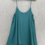 Lucy Love  Women's Dress Trapeze Solid Aqua Sleeveless Shift Scoop Neck Medium Photo 2