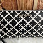 Kenneth Cole Reaction Women Small Faux Leather Purse Crossbody Bag Black & White Photo 2