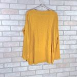 Vince  Yellow Boatneck Long Sleeve Cotton Sweater Size S Photo 7