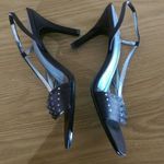 Alfani Dark Brown Heels with Diamante Detail Slingback Heels Photo 2