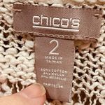 Chico's Chico’s size L loose fit loose weave cotton metallic sweater. Photo 2