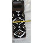 EXPRESS Brand Women’s Belt Beaded Stretch Black With Boho Southwestern Sz M Photo 5