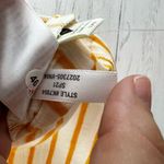 Madewell  NWT Yellow Striped Short Sleeve Tee Shirt Size XS Photo 2