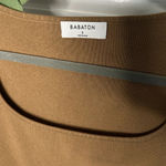 Aritzia Babaton  Rego Sculpt Knit long Sleeve square neck mini dress camel color Photo 2