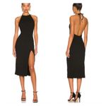 Lovers + Friends - Stardust Halter Neck Midi Dress in Black Photo 3