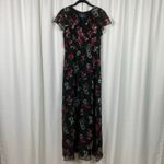 Modcloth  x Anna Sui Black&Pink Floral Velvet Burnout Maxi Dress Sz.4 Photo 4