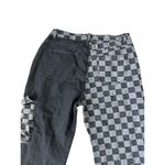 Hot Topic  Straight Leg Checkerboard Black Gray Jeans Size Large Photo 3