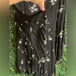 Free People  - Black Jasmine Embroidered Floral Bell Sleeve Boho Dress  - Size 6 Photo 5