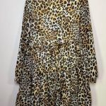 Altar'd State NWT  Leopard Print Long Sleeve Flowy Tiered Mini Dress Size S Photo 6
