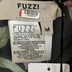 Fuzzi Bouquet Floral Hummingbird Print Sleeveless Tulle Jersey Sheath Dress Black Size M Photo 11