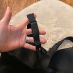 Victoria's Secret  Knockout Sports Bra Size 36DDD Black Workout Front Clasp Zip Photo 2