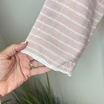 Gentle Fawn NEW Women's Small Henley Neck Elbow Sleeve Stripe Linen Blend Blouse Photo 5