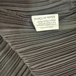 Rossi Roma Size XL Black Long Sleeve Pleated Cardigan Micropleat Dressy Layering Photo 5