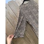 Cathy Daniels  Shirt Womens XL Leopard Print Metal Accent on Neckline 3/4‎ Sleeve Photo 6