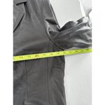 Kenneth Cole  Leather Jacket Women’s Size Large Blazer Notched Moto Brown Button‍ Photo 8