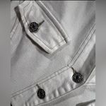 Entro Vintage style White Button-Down Belted Denim Romper or Jumper by Photo 9