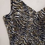 Roxanne Classics 12 36D Tiger Striped One Piece Swim Suit in Black n Gold Photo 6