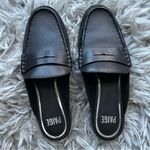 Paige Emmett black leather slip on loafer mules women’s shoe size 8 Photo 4