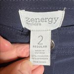 Chico’s Zenergy Navy Blue Cargo Pants Size 12 (Chico’s Size 2) Photo 2