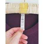 Alo Yoga Glimpse Side Slit Long Sleeve Pullover Sweatshirt XS Maroon Lounge Cozy Photo 4