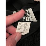 Vintage New York Clothing Co Skirt Womens Large Black Gold Trim Ruffle Hem USA Photo 4