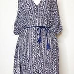 Somedays Lovin ' Riviera Blue Print Kaftan Cover-Up Photo 5