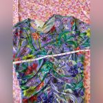 Johnny Was  Multicolor Floral Mesh Bodysuit Photo 4