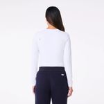 FIGS  Ribbed Longsleeve Underscrub in White, Size Large Photo 6