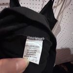 Haute Monde Black Zipper Front Bodycon Mini Dress Spaghetti Strap XL Photo 6