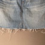Madewell ‎ sz 6 blue distressed cut off denim Mini Skirt Photo 2