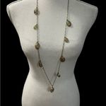 Liz Claiborne Gold Tone Costume Jewelry Long Necklace Adjustable Length Photo 2