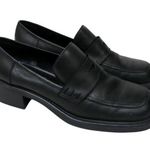 Vintage 90s Whitemt Black Leather Heeled Loafers Photo 0