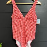 Shade & Shore  Gingham Picnic Core One Piece Women’s Swim Suit NWT Sz Small Photo 1