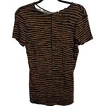 Proenza Schouler  Revolve TSHIRT Tie Dye Brown Black Animal Print Size Large NWT Photo 0