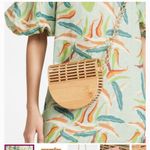 Cult Gaia 
Ark Cutout Bamboo Flap Crossbody Bag In Natural NWT $260 summer purse Photo 1