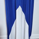 Suite 7 Blue Sleeveless Maxi Dress Size 10 Blue and White Maxi Dress Photo 3