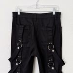 Tripp NYC [] Black Punk Rock Matrix D-Ring Straps Emo Gothic Bondage Pants Sz 32 Photo 4