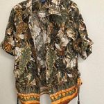 Gloria Vanderbilt  tropical looking blouse medium Photo 0