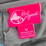 Reel Legends Blue Tropical Shell Tie Swim Sports Bra Beach Bikini Top M Medium Photo 5