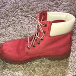 Timberland  PREMIUM 6-INCH WATERPROOF BOOTS red/white genuine leather size 8M​​ Photo 7