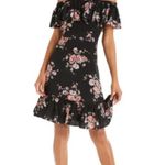 Jill Stuart Jill  Floral Print Off The Shoulder Cocktail Party Dress Size 8 M NWT Photo 2