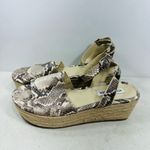 Steve Madden Snake Print Platform Sandals size Brown Size 9 Photo 3