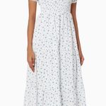 Faithfull the Brand  Matisse Shirred Floral-Print Cotton-Poplin midi Dress 4 NWT Photo 0