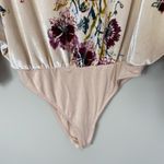 Free People #139 babe floral velvet bodysuit Photo 6