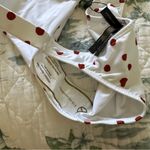 ViX White Red Retro Polka Dot Bikini Bottoms Brazilian L Size L Photo 3